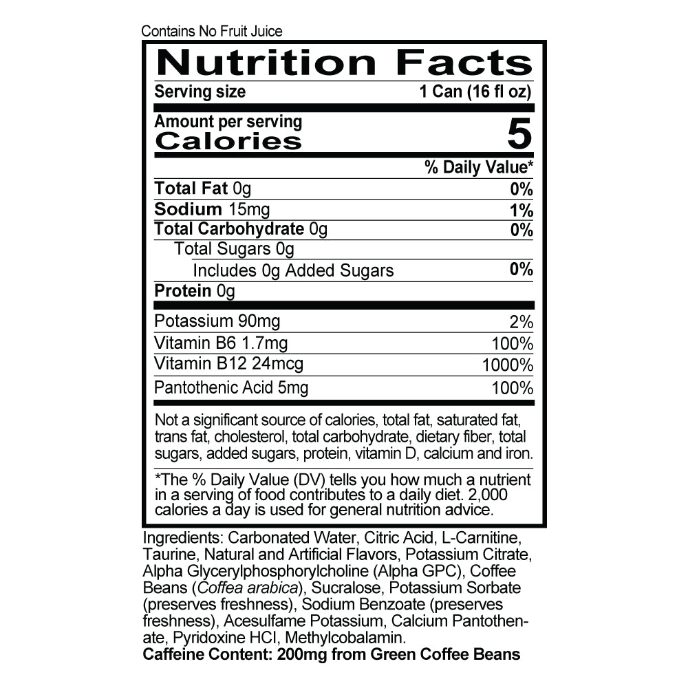 Redcon1 Energy - Freedom Frost Supp Fact