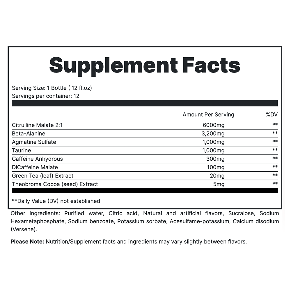 RTD - Watermelon Supp Fact